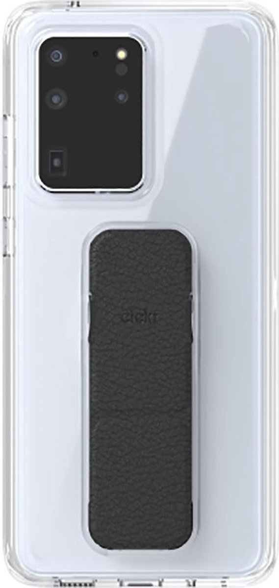 CLCKR Hoesje geschikt voor Samsung Galaxy S20 Ultra Telefoonhoesje Hardcase | CLCKR Clear Grip Backcover | Galaxy S20 Ultra Case | Back Cover - Transparant / Zwart