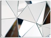 Dibond - Spiegel Gebouw - 40x30cm Foto op Aluminium (Wanddecoratie van metaal)