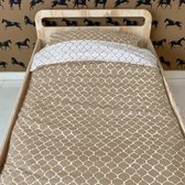 Witlof For Kids Tuck-Inn Once Upon Housse de couette Sable / Off White 100 x 135 cm