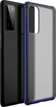 Samsung Galaxy S20 FE Hoesje - Mobigear - Shockproof Serie - Hard Kunststof Backcover - Blauw - Hoesje Geschikt Voor Samsung Galaxy S20 FE