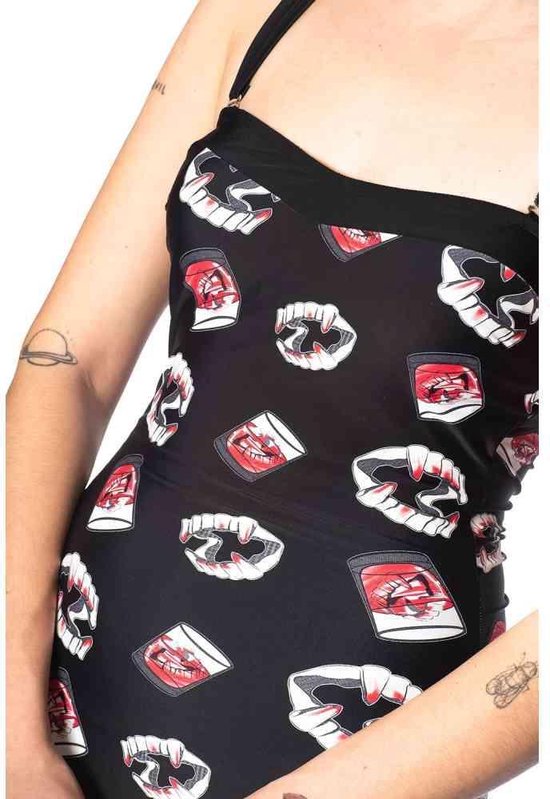 Maillot de bain Banned - S- GLAMPIRE Zwart