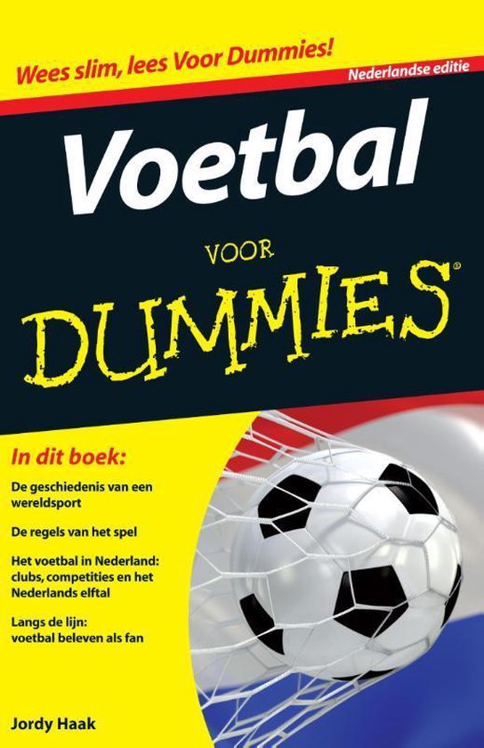 Cover van het boek 'Voetbal voor Dummies' van Jordy Haak