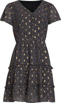 Smashed Lemon Jurk Dress 21020 Black/white Dames Maat - 36