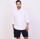 ULTRAMARINE Oxford Shirt Heren van 100% Katoen - Overhemden Heren Volwassen met Klassieke Kraag met Knopen - Blouse Heren met Lange Mouw - Longsleeve Heren  - Overhemd / Topjes voor Heren - W