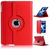 Hoes geschikt voor iPad Air 2020 (10,9 inch) - 360 Graden Draaibare bookcase met standaard - Rood