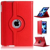 iPad Air 2020 Hoes - 360 Graden Draaibare bookcase met standaard - Rood