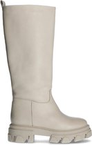 Sacha - Dames - Beige hoge boots met plateauzool - Maat 42