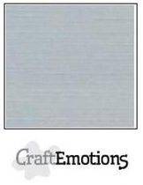 CraftEmotions linnenkarton 10 vel grijs 30,5x30,5cm / LC-71