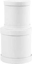 Trommel dozen set, wit, 11+13 cm, 1 set
