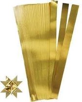 Vlechtstroken, goud, l: 45 cm, 6,5 cm, B: 15 mm, 100 stroken, 1 doos