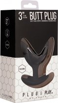 Butt Plug - Split 3 - 3 Inch - Black - Butt Plugs & Anal Dildos