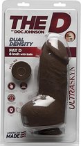 Fat D - 8 Inch with Balls - ULTRASKYN - Chocolate - Realistic Dildos