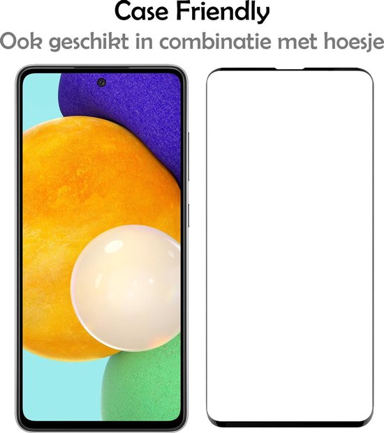 Samsung A52 Protecteur d'écran 3D Full Cover - Protecteur d'écran Samsung Galaxy A52 Protect Glas - Samsung A52 Screen Protector Glas Full Coverage - 3 pièces