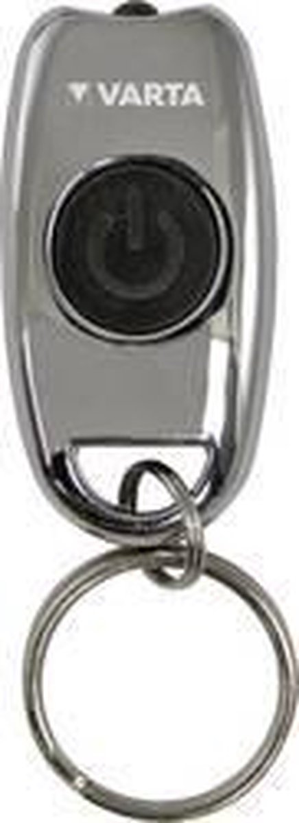 Bol.com Varta Sleutelhanger Zaklamp - lampje metaal - 11m lichtbereik - 6 uur branduren aanbieding
