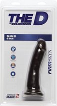 The D - Slim D - 6 Inch Firmskyn - Chocolate - Realistic Dildos