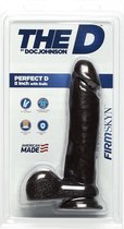 The D - Perfect D - 8 Inch With Balls Firmskyn - Chocolate - Realistic Dildos
