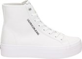 Calvin Klein Vulcanized Ff Highlaceup Hoge sneakers - Dames - Wit - Maat 40