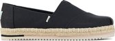 Toms Vrouwen  Espadrilles / Damesschoenen  -   Alpargata platfor - Zwart - maat 37