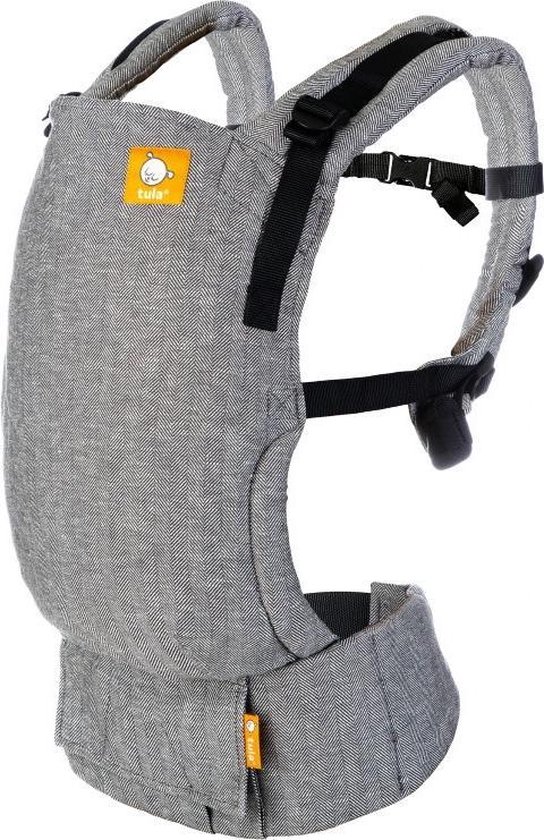 Tula Free to Grow Linen Ash ergonomische draagzak - vanaf ‘geboorte’ te gebruiken - makkelijk verstelbaar - comfortabel voor ouder en kind