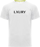LXURY Training T-Shirt Wit Maat M - Heren - Fitness kleding - Sportshirt - Fitness T-Shirt - Sportkleding