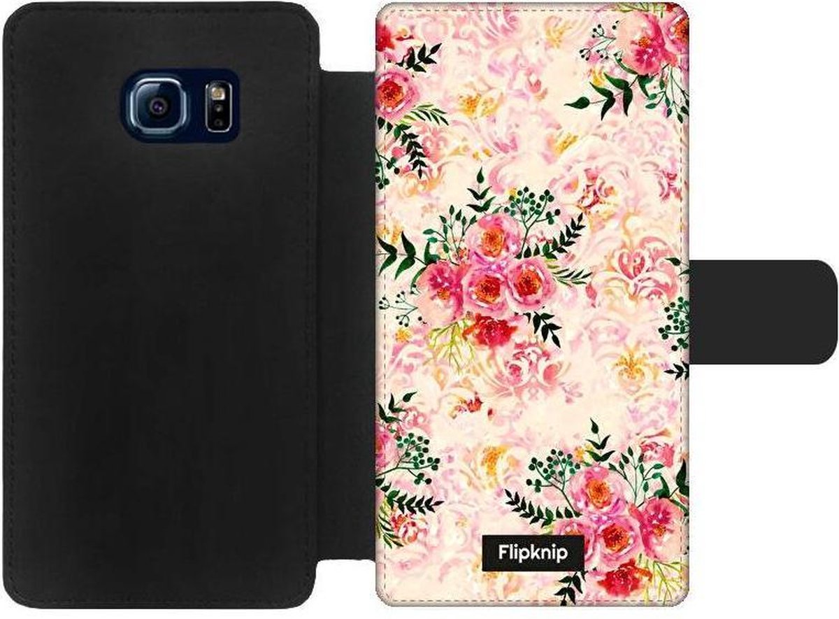 Wallet case - geschikt voor Samsung Galaxy S6 Edge - Floral N°4