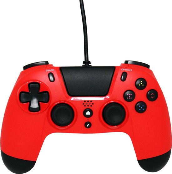 Gioteck VX4 Premium Bedrade Controller – Rood – PS4 & PC