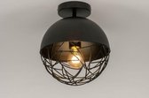 Lumidora Plafondlamp 73177 - E27 - Zwart - Metaal - ⌀ 25 cm