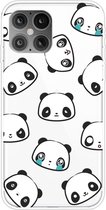Apple iPhone 12 Pro Max Hoesje - Mobigear - Design Serie - TPU Backcover - Panda - Hoesje Geschikt Voor Apple iPhone 12 Pro Max