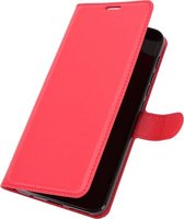 Motorola Moto G9 Play Hoesje - Mobigear - Classic Serie - Kunstlederen Bookcase - Rood - Hoesje Geschikt Voor Motorola Moto G9 Play