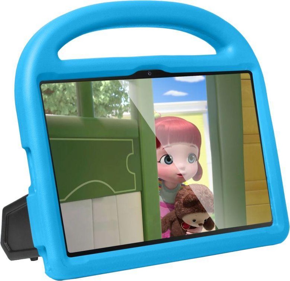 Mobigear Buddy Tablethoes geschikt voor Samsung Galaxy Tab A7 (2020) Kinder Tablethoes met Handvat - Blauw