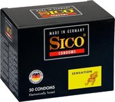 Sico Sensation Condooms - 50 Stuks - Drogisterij - Condooms - Transparant - Discreet verpakt en bezorgd