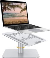 Laptop standaard| Laptophouder| Ergonomisch| In hoogte verstelbaar| draaibaar| 360 graden rotatie| Zit-sta bureau| Universeel| Tablet houder|