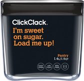 ClickClack Vershoudbox Pantry Cube - 1.4 Liter - Zilverkleurig