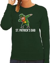 St. Patricks day sweater groen voor dames - St. Patricks dab - Ierse feest kleding / trui/ outfit/ kostuum 2XL