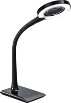 LED Tafellamp - Tafelverlichting - Torna Lumpa - 5W - Warm Wit 3000K - Rond - Mat Zwart - Kunststof