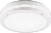 LED Plafondlamp - Torna Keraly - Opbouw Rond - Waterdicht - 12W - Warm Wit 3000K - Mat Wit - Kunststof