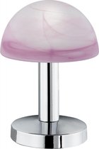 LED Tafellamp - Tafelverlichting - Torna Funki - E14 Fitting - Rond - Mat Rood - Aluminium
