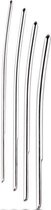 Sinner - Dilator Set 4 Stuks - 4 - 7 mm - BDSM - Bondage - Zilver - Discreet verpakt en bezorgd