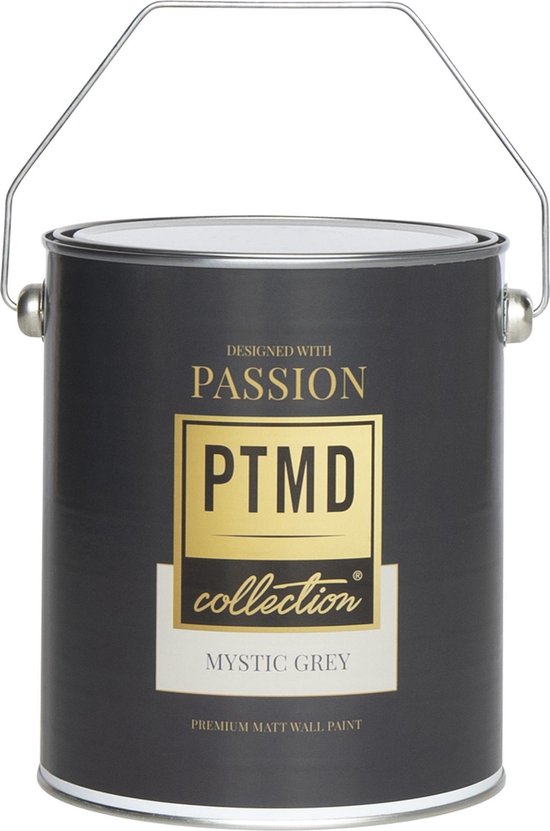 Peinture murale PTMD Premium "gris mystique" 2,5 litres | Peinture pour les murs mate