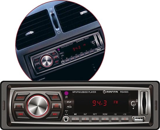 zak maaien Berri Autoradio Manta ONTARIO RS4503 MP3, AUX, USB en SD | bol.com