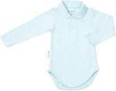 Frogs and Dogs - Polo Romper Basic - Blauw - Maat 56 - Jongens