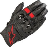 ALPINESTARS CELER V2 BLACK RED FLUO GLOVES S - Maat S - Handschoen