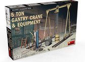 1:35 MiniArt 35589 5 Ton gantry crane & Equipment Plastic Modelbouwpakket