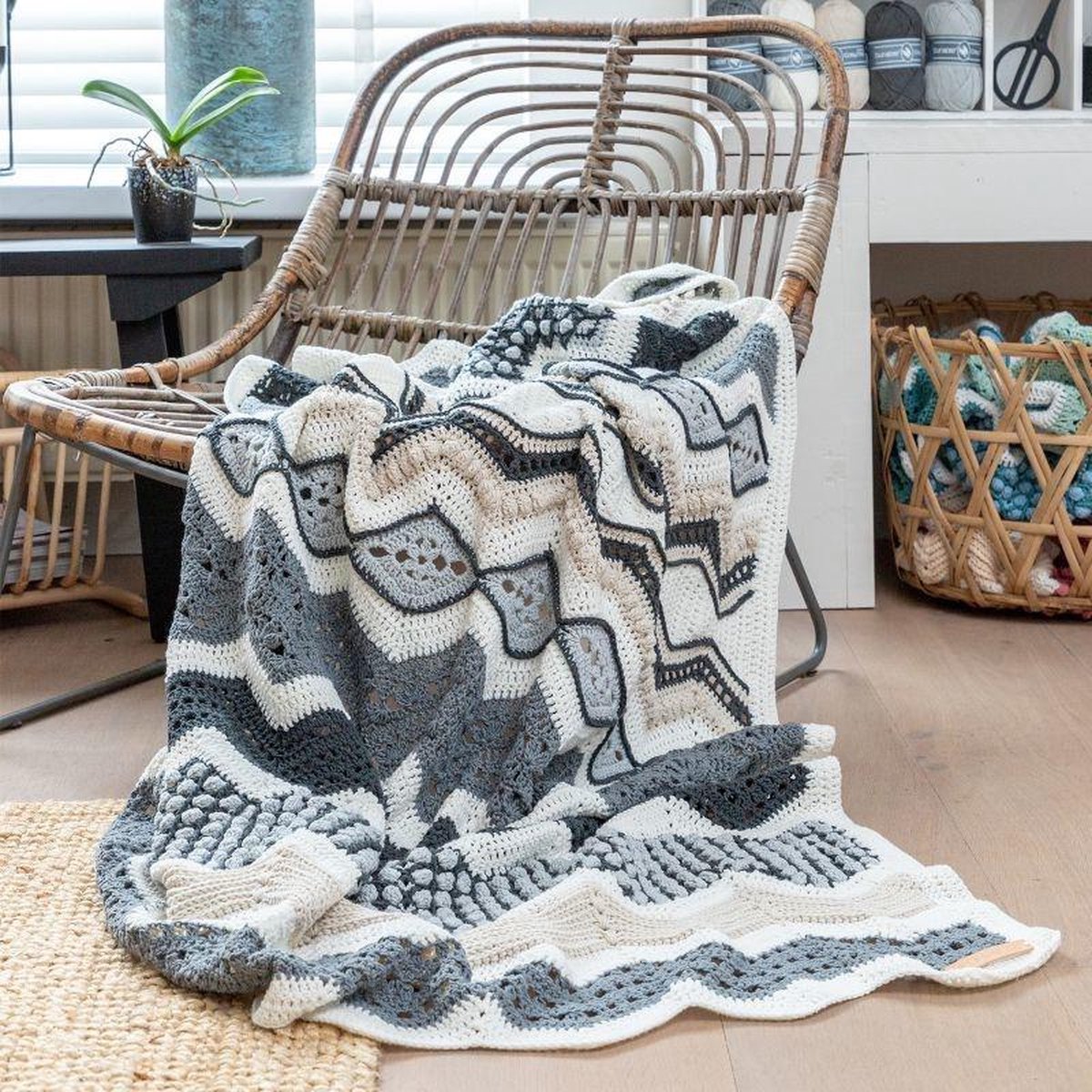 Haakplein CAL 2021 Ups n Downs Grey Sand