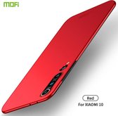 Voor Geschikt voor Xiaomi Mi 10 MOFI Frosted PC Ultradunne harde koffer (rood)