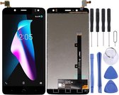 Lcd-scherm en digitizer volledige montage voor BQ Aquaris V Plus (zwart)