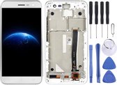 Lcd-scherm en digitizer volledige montage met frame voor Asus ZenFone 3 ZE520KL Z017D Z017DA Z017DB (wit)