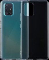 Voor Galaxy A91 0,75 mm ultradunne transparante TPU zachte beschermhoes