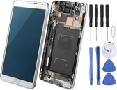 Origineel LCD-display + aanraakscherm met frame voor Galaxy Note III / N9006 (wit)
