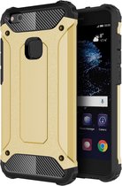 Voor Huawei P10 Lite Magic Armor TPU + PC Combinatie Case (Goud)